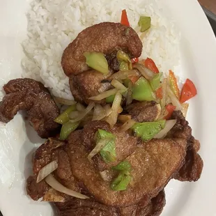 R4. Salt &amp; Pepper Pork Chop Rice Lunch
