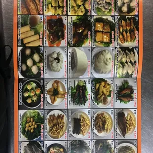 a poster of a variety of food items