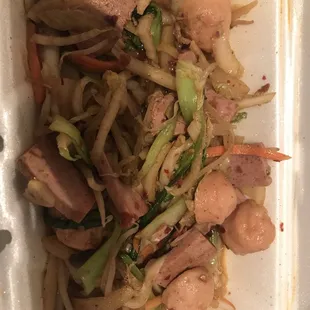 Noodle without noodle and soup, middle spicy:) so good!