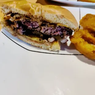 A perfect medium burger.