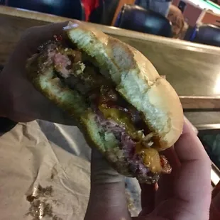 $2.50 burger! Added cheese