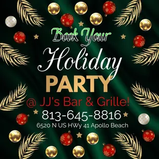 holiday party flyer