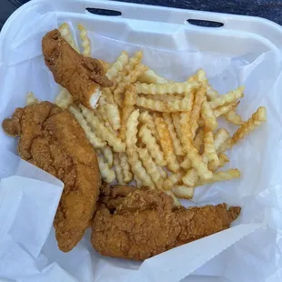 Chicken tender basket