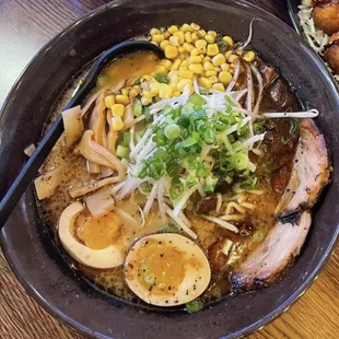 Black garlic Ramen