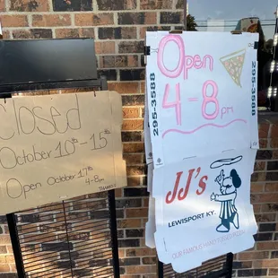 a sign for a restaurant