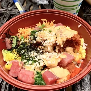 Large Create Your Own with ahi tuna