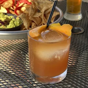 Peach old fashioned