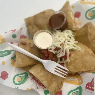 a fork and a plate of food