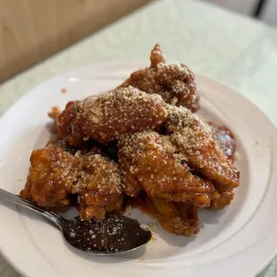 Double Fried Chicken Wings (Honey Chili)