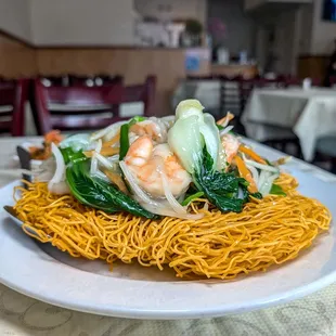 Hong Kong style chow mein $21