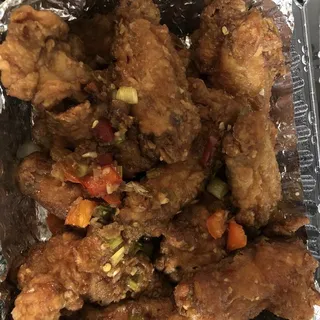 Double Fried Chicken Wings(Garlic sauce)