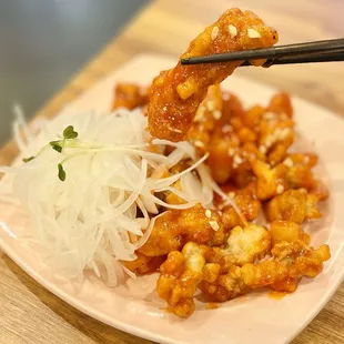 Sichuan style fried pork