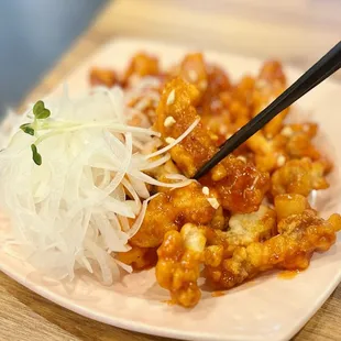 Sichuan style fried pork