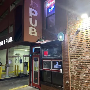 Outside front entrance