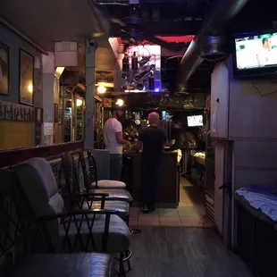 Small but friendly and weird sexual seating(someone probably had sex on these couch like seats).