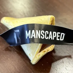 Wtf is this? Why does it say manscaped inside Asian food fortune cookies? Smelled stale, didn&apos;t want to eat.