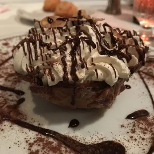 Banana Chocolate Cream Florentine