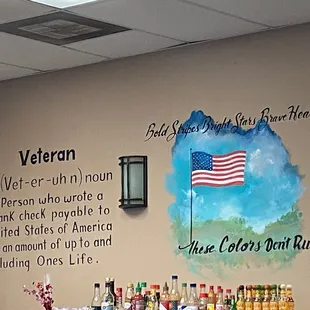 Lots of sayings on the wall.  We especially liked this one.