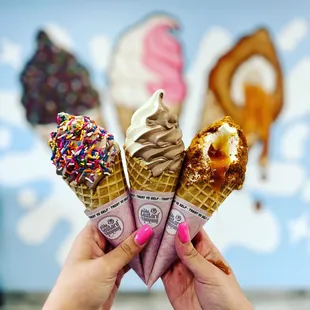 Loaded Custard Cones