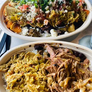 Build your own bowl, mine is in the back. Look how gorgeous   IG: fitglamcooks