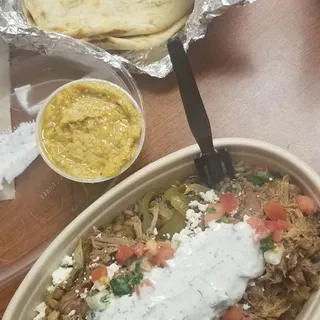 Grilled Pita Bread & Hummus