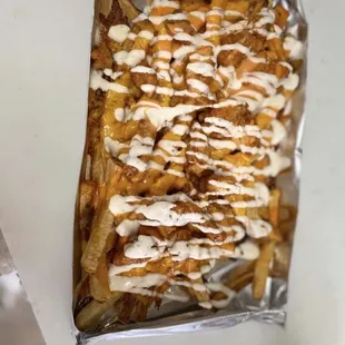 Bacon ranch cheese fry