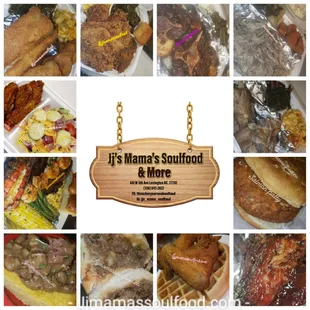 a variety of food items