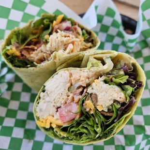 This is the Buffalo chicken wrap . I was looking  for spice but didn&apos;t get that but the flavor was good