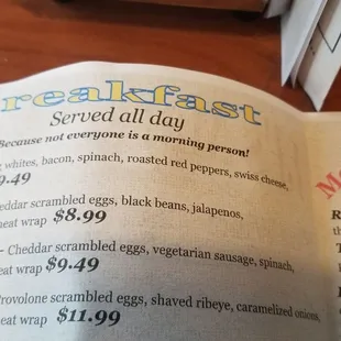 Breakfast served all day!
