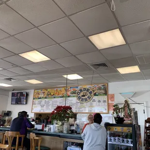 Inside and menu