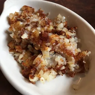 They also have home fries, we opted for the shredded hash. You can also get it not shredded.