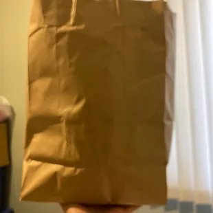 To-go food, for "dine in".