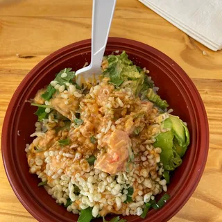 Create Your Own Small Poke Bowl with 1 Scoop Protein