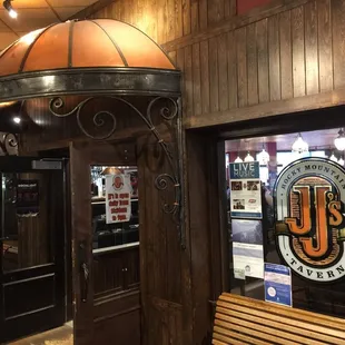 The place is inside the main lodge