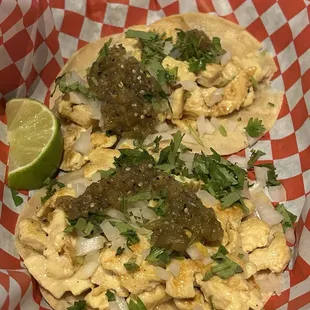Chicken tacos