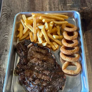 $14.95 steak with fries!