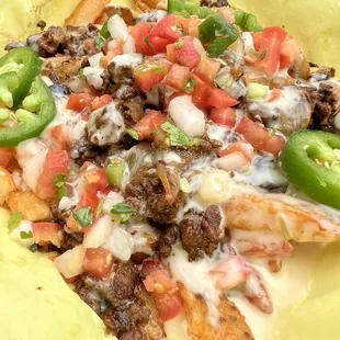 Loaded Fries with Steak Asada