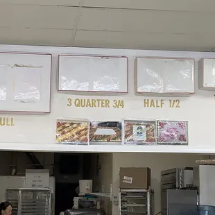 Sizes of the cake available 7.10.21