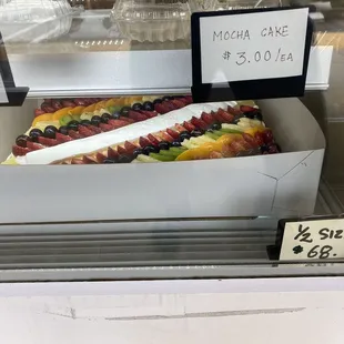 1/2 size fruit cake for $68