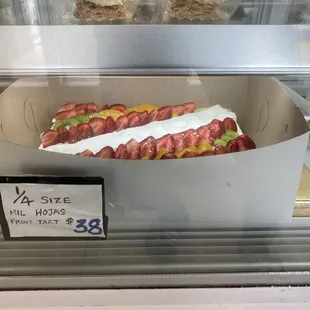 1/4 size fruit cake for $38