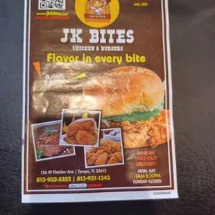 Menu pt1 use website to order or take cash