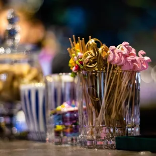 a vase of flowers on a table