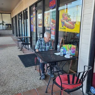 Outdoor seating