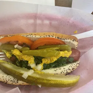 Delicious Chicago Dog.