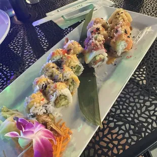Shrimp Tempura and jk roll