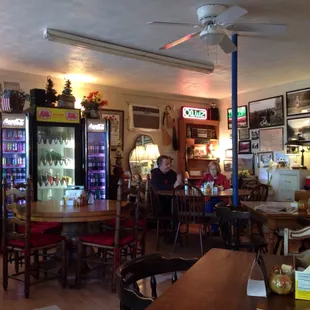 the interior of the restaurant