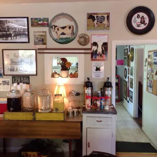 the kitchen and dining area