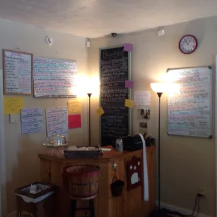 The menu, :). You can see why this place is awesome.