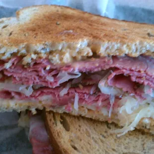 Old Rock Barn Reuben Sandwich.