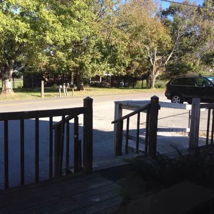outside